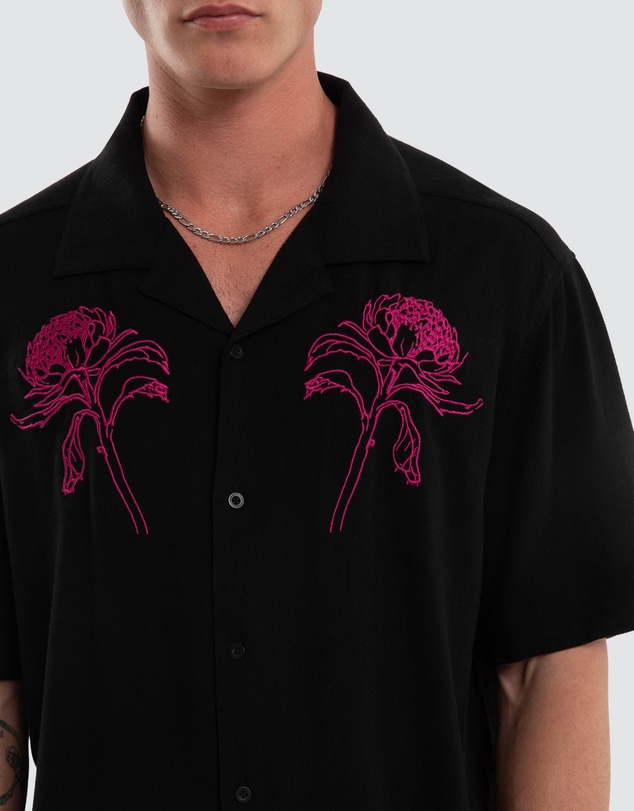 Nomadic Paradise - Florisim Cropped Resort Shirt
