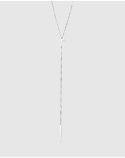 Kuzzoi - ICONIC EXCLUSIVE - Y-Curb Chain Necklace in 925 Sterling Silver