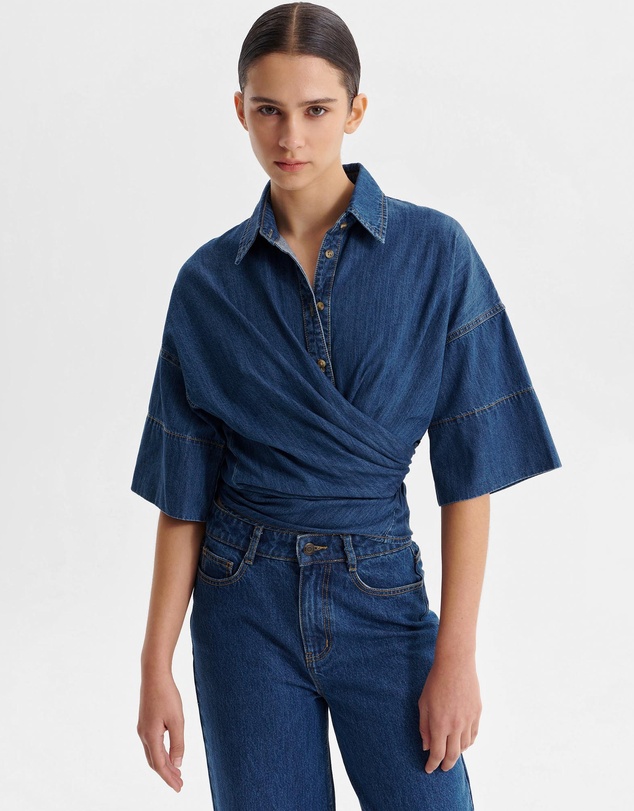 Morrison - Tatum Denim Wrap Shirt