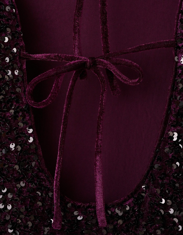 M.N.G - Sequin Dress With Open Back