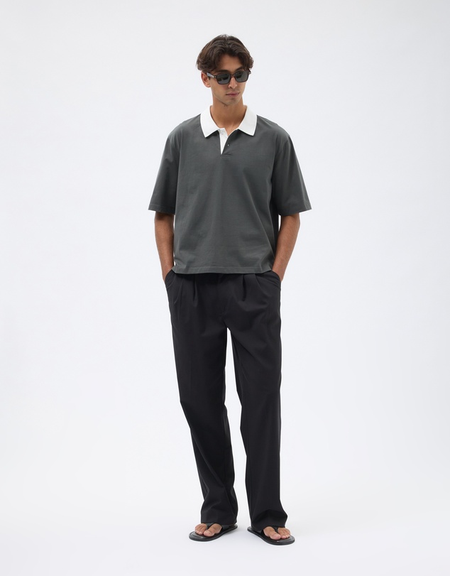 AERE - Boxy Contrast Polo