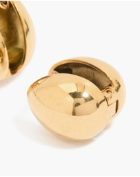 Lovisa - Waterproof Gold Plated Stainless Steel Chunky Pebble Huggie Earrings