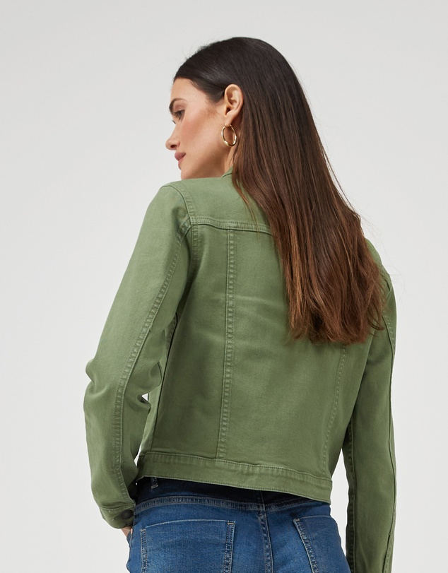DRICOPER DENIM - Elonnie Oil Green Denim Jacket