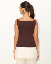 Dazie - Suri Knit Boat Neck Top