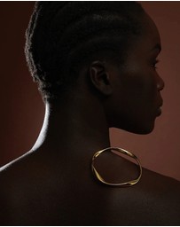 Najo - Large Garden of Eden Yellow Gold Bangle