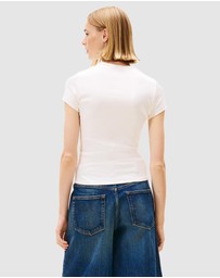 Tommy Jeans - Logo Embroidery Slim T-Shirt