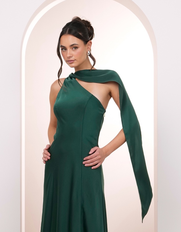 Pilgrim - Kyra One Shoulder Drape Dress
