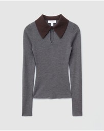 & Other Stories - Keyhole Collar Top