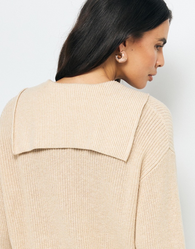 AERE - Lilo Cotton Wool Polo Knit