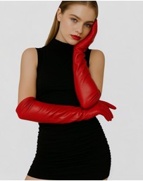 High Heel Jungle - Florence Lambskin Leather Opera Length Gloves