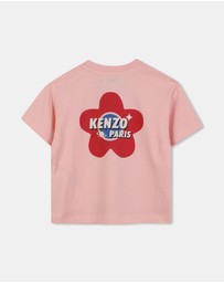 Kenzo Kids - Logo Flower Short Sleeve T-Shirt - Babies-Kids