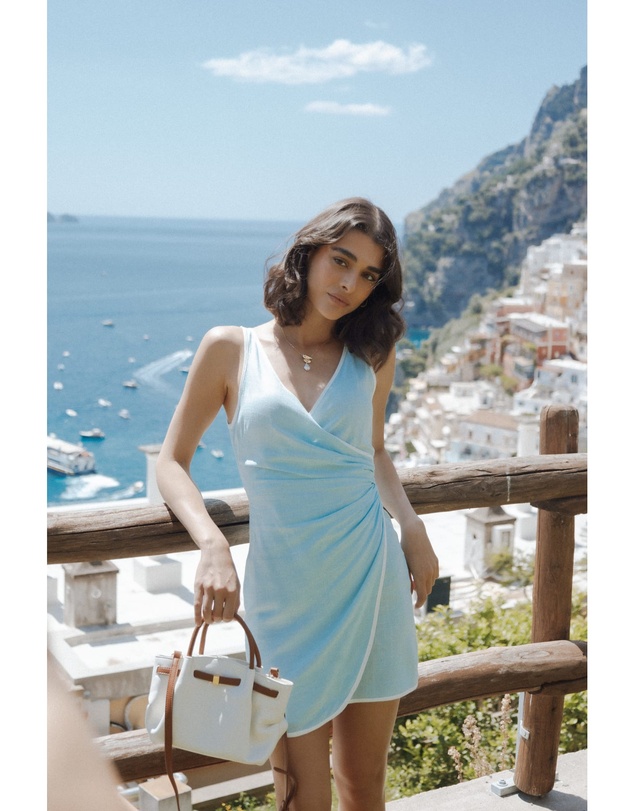Petal & Pup - Zion Mini Dress - Pale Blue