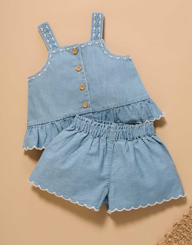 Purebaby - Chambray Set -Kids-Babies