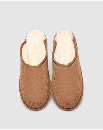 EVERAU - Australian Shepherd Ugg Bred Slipper Cow Suede Upper House Shoes