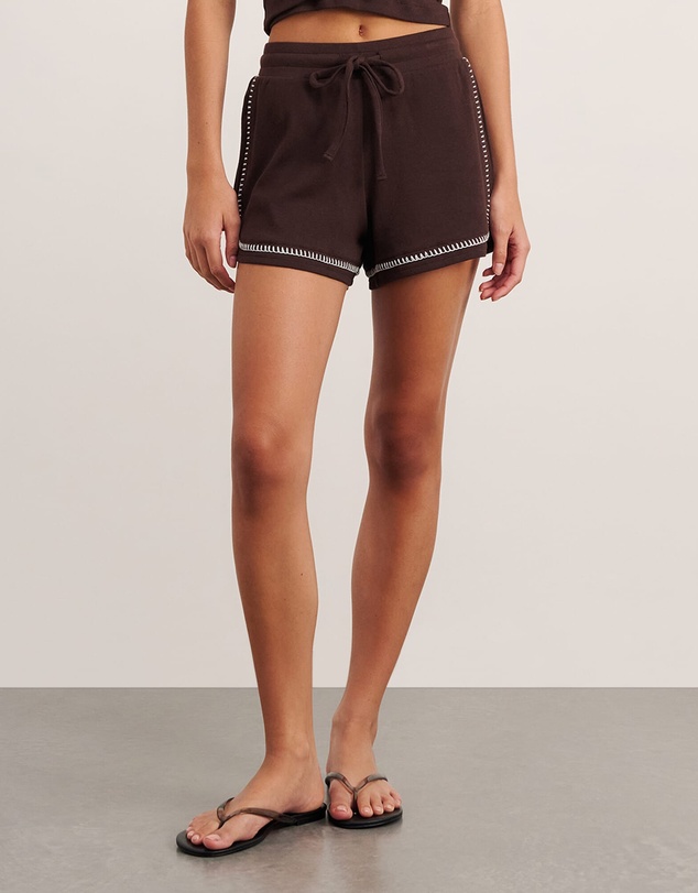 Jag - Celina Blanket Stitch Short