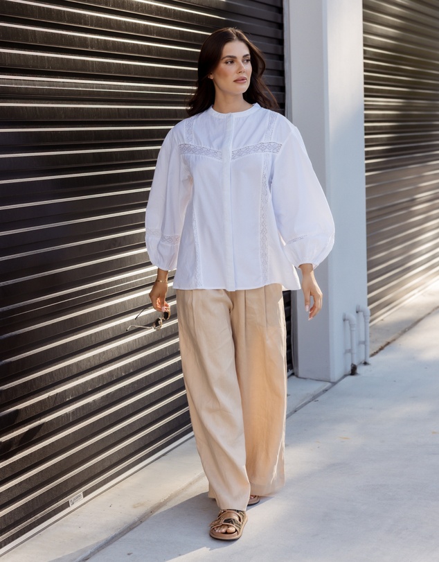 ALEXANDRA - Everett Blouse White