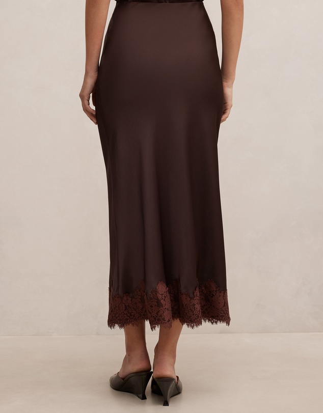 Forever New - Adele Lace Trim Midi Skirt
