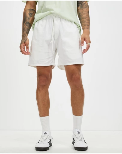Surrounded By Ghosts - The Andradite Linen Drawstring Shorts