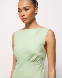AERE - Amie Linen Midi Dress