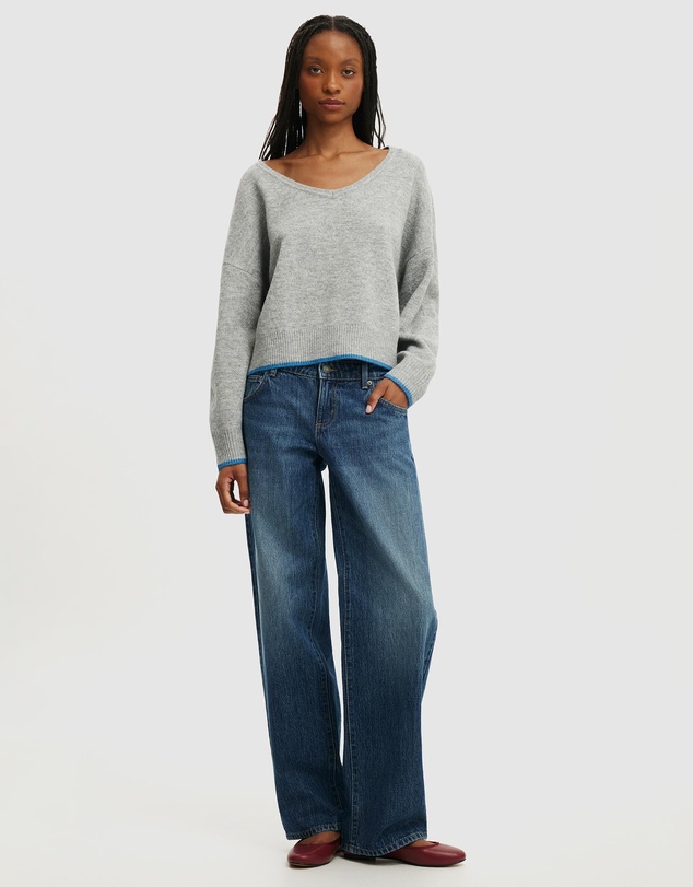 Cotton On - Softest Luxe Slouchy V-Knit