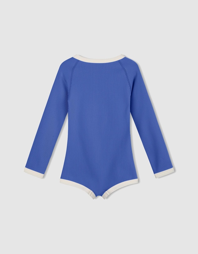 Zulu & Zephyr Mini - Mini Stripe Rib Rashie Onesie - Babies-Teens