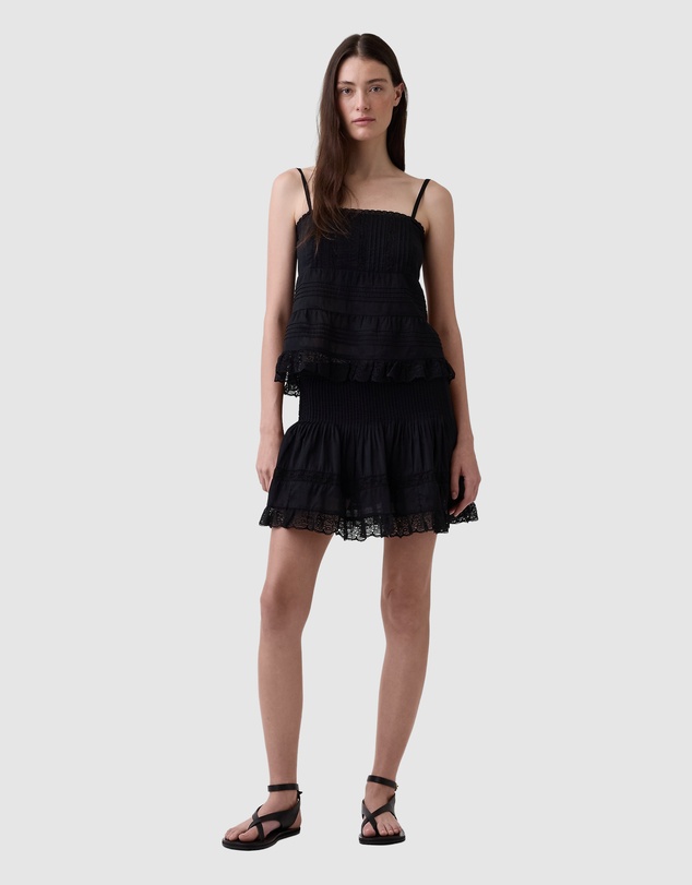 GAP - Pintuck Lace Trim Mini Skort