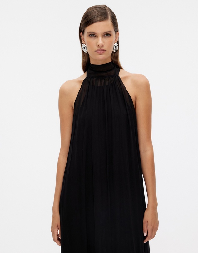 Revibe - Repaired Minima Esenciales Reese Tie Back Maxi Dress - AU 12