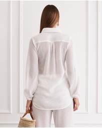Aqua Blu Australia - Blanc Odilia Beach Shirt