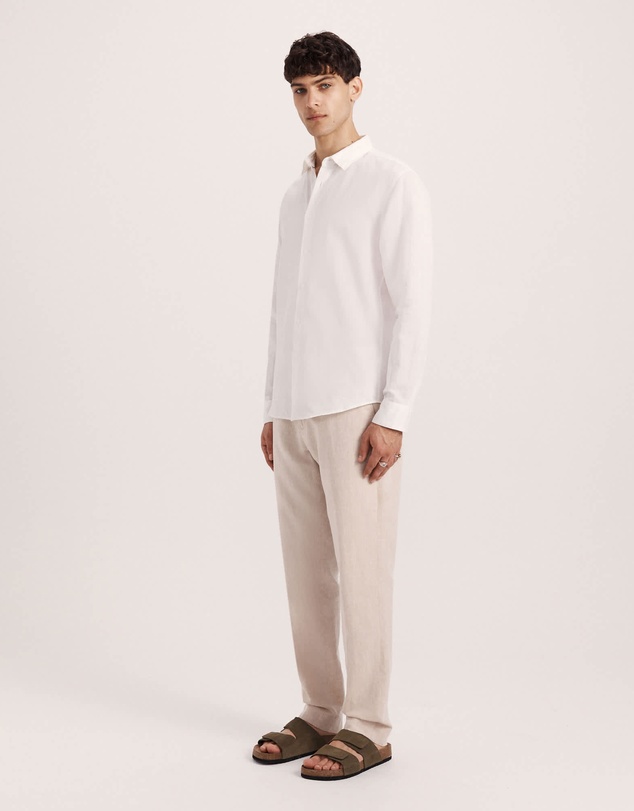 SABA - Reeves Long Sleeve Classic Linen Cotton Shirt