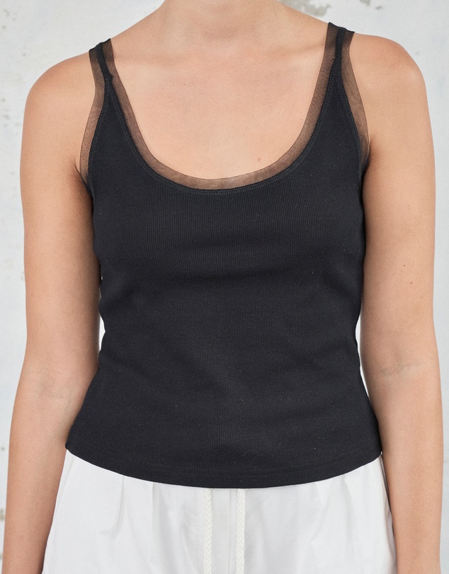 FRIEND of AUDREY - The Cotton Mesh Tank