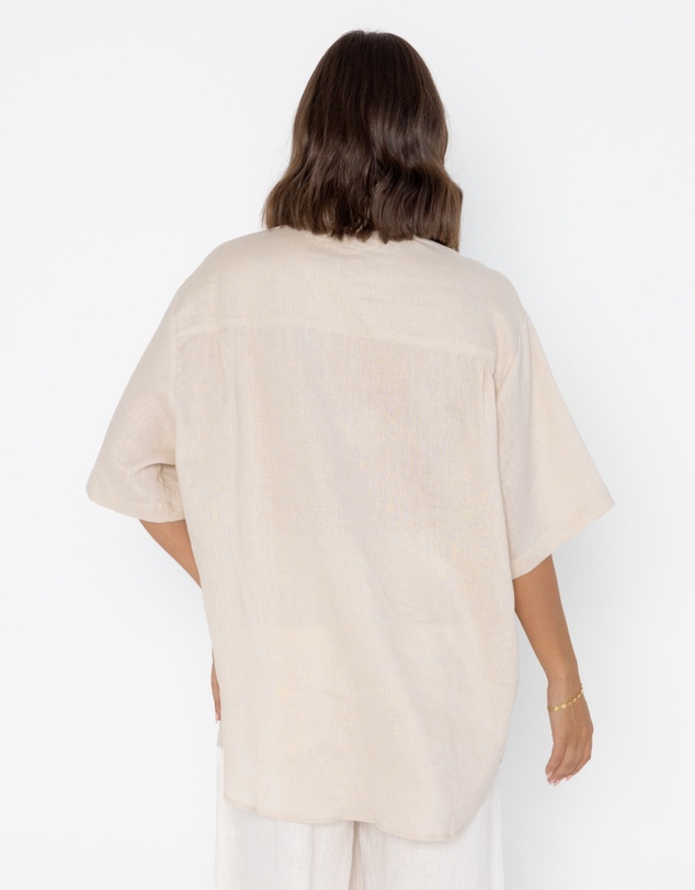 ALEXANDRA - Rogue Shirt Linen Stone