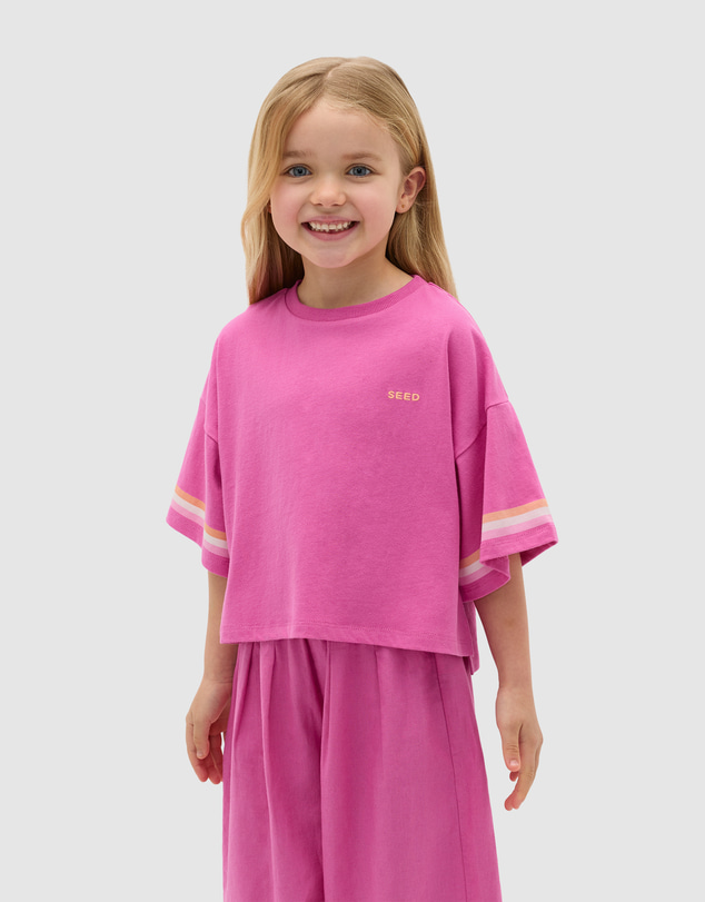 Seed Heritage - Stripe Sleeve Tee