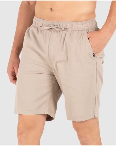 UNIT - UNIT Pivot Mens Elastic Waist Chino Shorts