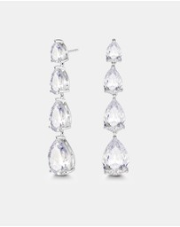 Mestige - Provence Pear Drop Earrings - Silver Plated