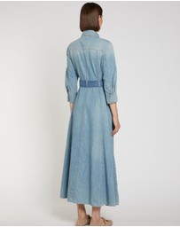 Marella - Light Denim Belted Dress