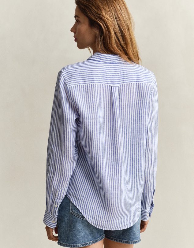 Gant - Regular Fit Striped Linen Shirt