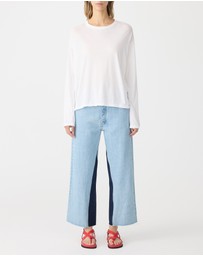 Bassike - Slouch Superfine Long Sleeve T-Shirt