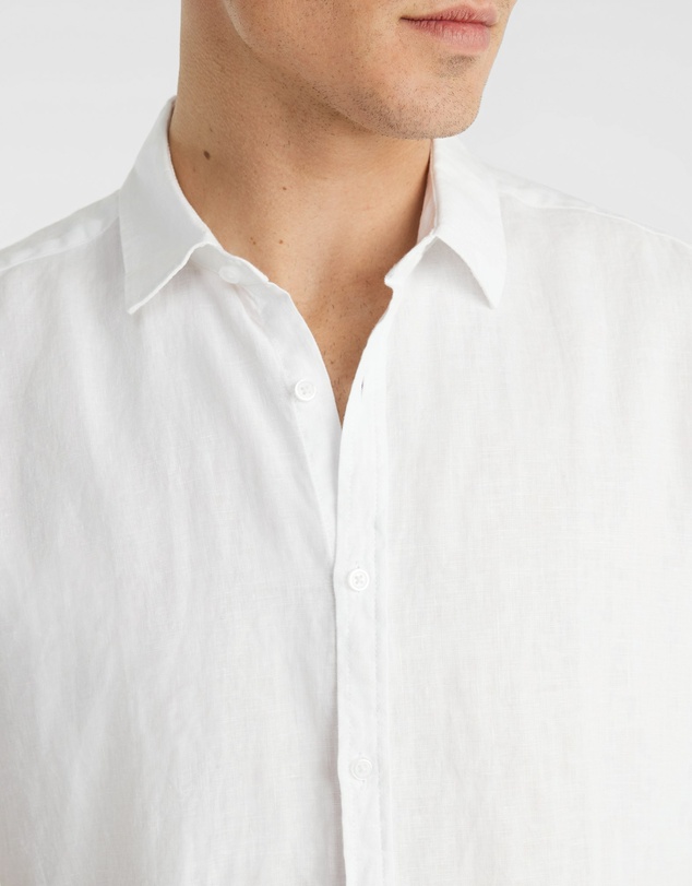 yd. - Lewis Pure Linen Shirt