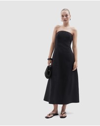 UNISON - Strapless Linen Maxi Dress