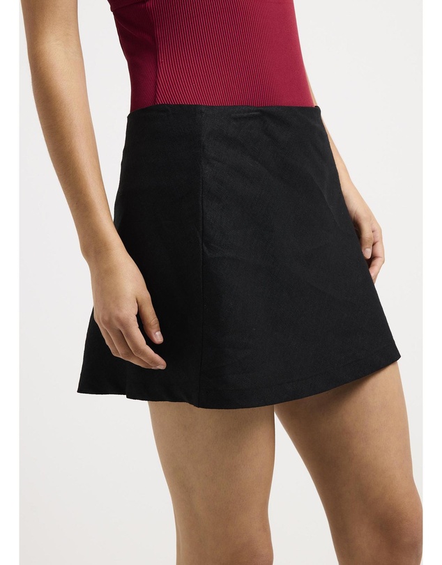 Subtitled - Ella Linen Mini Skirt