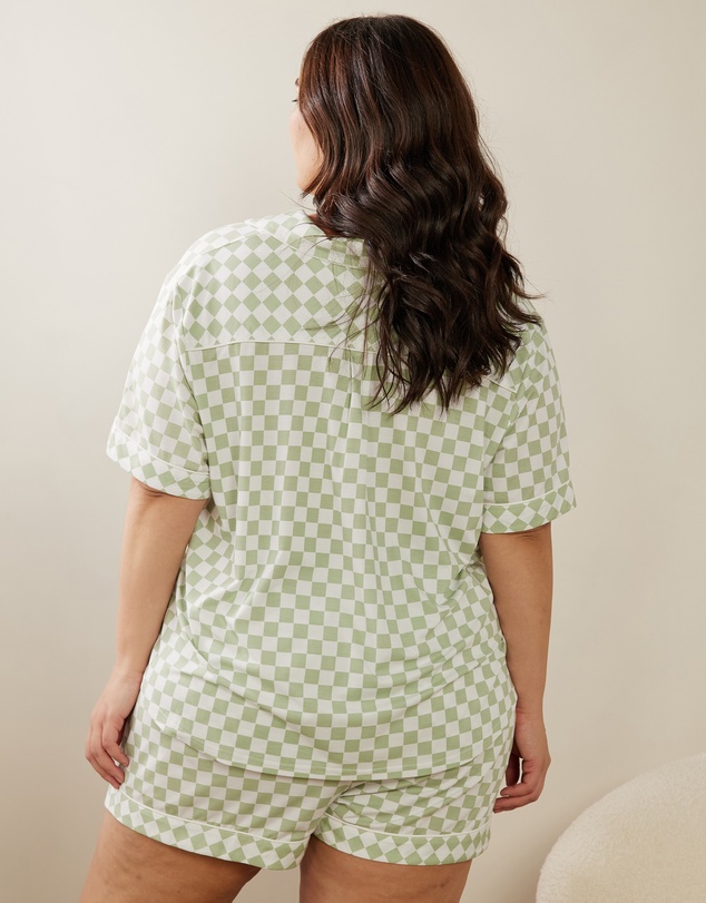Atmos&Here Curvy - Ellie Soft Check PJ Set