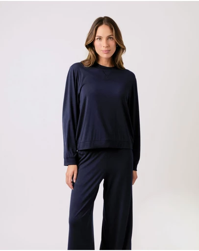 UNE PIECE - Lounge Long Sleeve Crew Neck Top