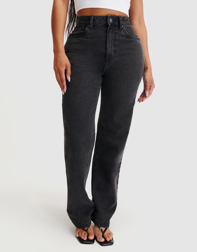 Cotton On - Curvy Stretch Straight Jeans