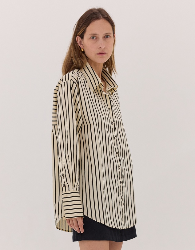 Cloth & Co. - The Classic Shirt | Black & Cream