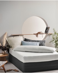 Linen House - Vienna 300TC Cotton Percale 40cm Fitted Sheet