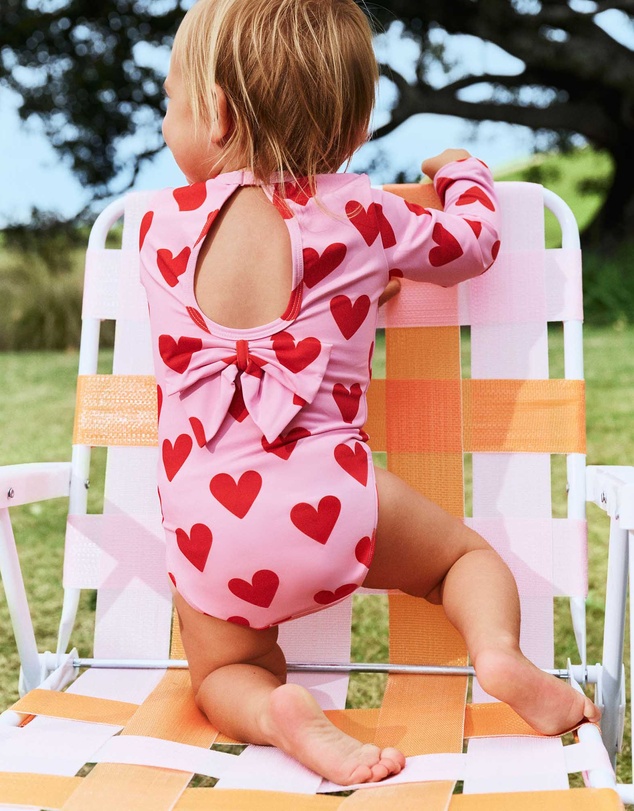 Cotton On Kids - Baby Long Sleeve Keyhole Back Swimsuit