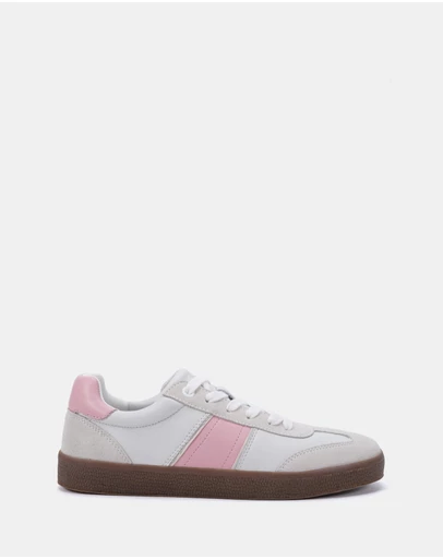 Clarks - Arles White/Pink