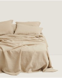 Carlotta + Gee - 100% Linen Flat Sheet