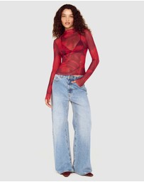 MINKPINK - Airi Mesh Top
