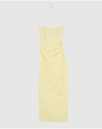 Revibe - Repaired Shona Joy Lani Strapless Corset Maxi Dress - AU 6